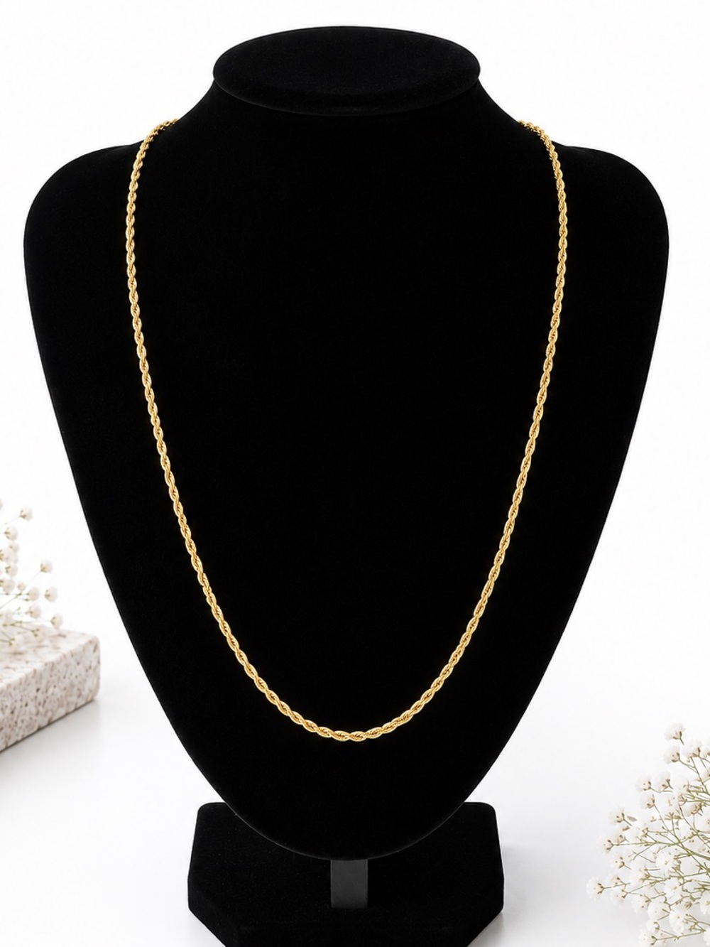 14k Yellow Gold 18” Rope Chain Necklace Made In Italy NEW